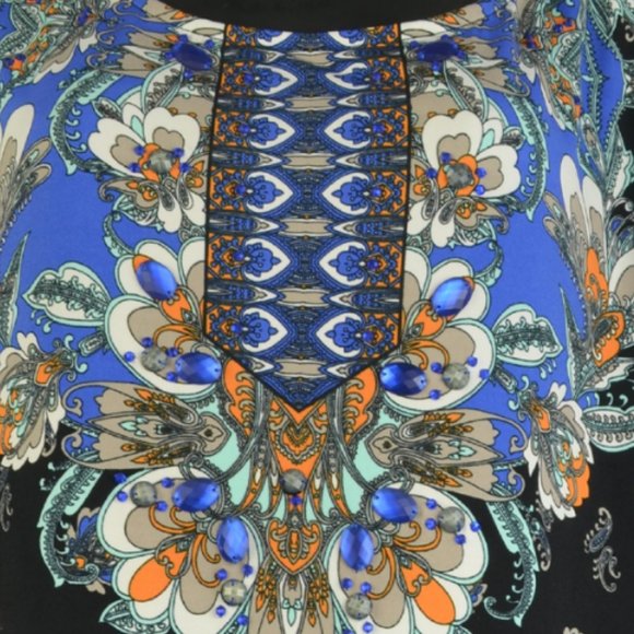 Alfani XL Stretch Multi-Colored Print Tunic "Very Nice!" - Picture 7 of 9